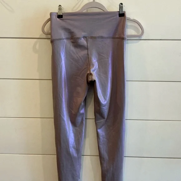 Mono B Metallic Purple Leggings - Picture 1 of 4